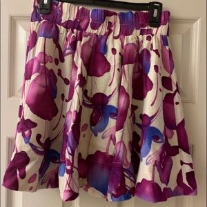 Forever 21 Purple Floral Skirt